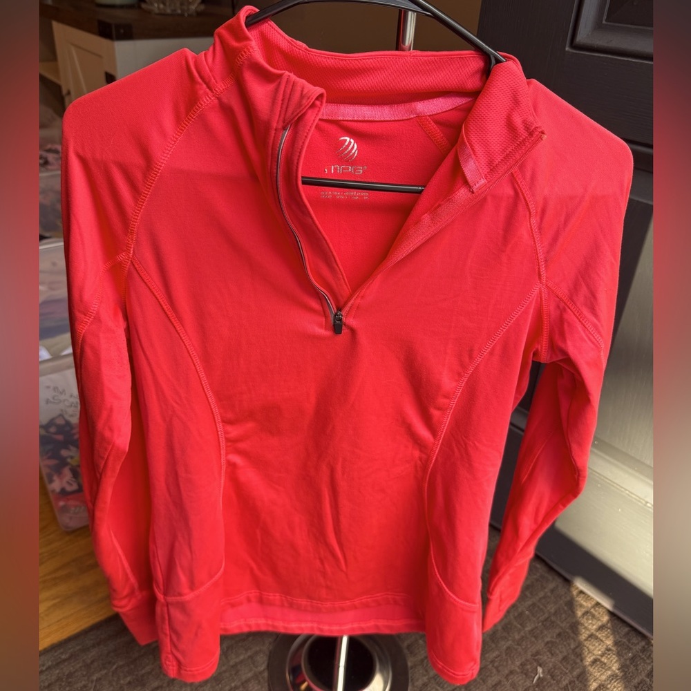 MPG Women's Vibrant Red Quarter-Zip Sweatshirt